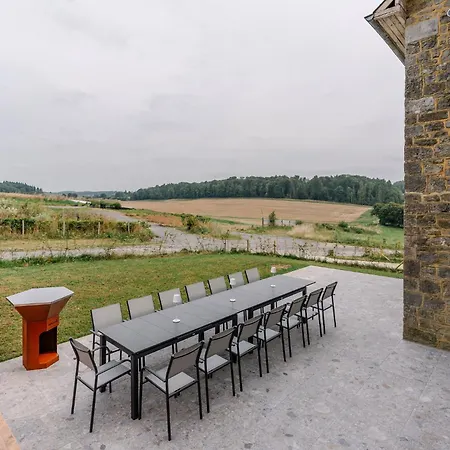 La Ferme D'auwez - Les Hirondelles - 15 Pers Avec Sauna Et Piscine Partages Сине